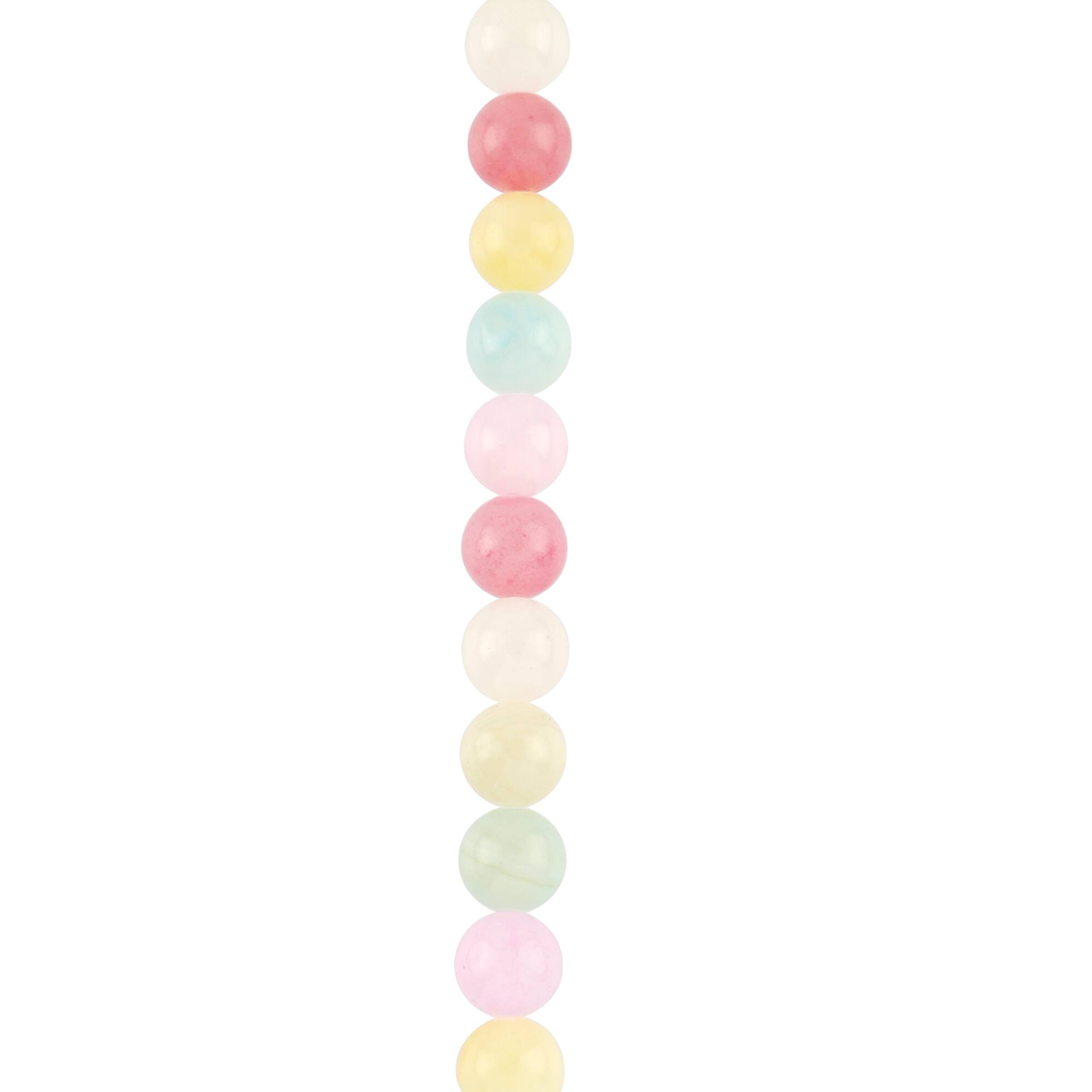 Multicolored Dyed Quartz Round Beads, 10mm by Bead Landing™